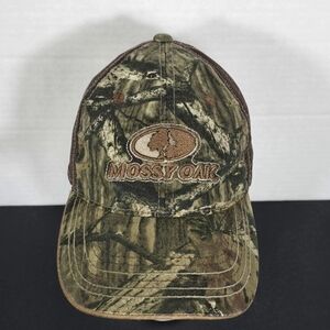 Mossy Oak Camo Camouflage Trucker Hat Cap Hook Loop Buckle